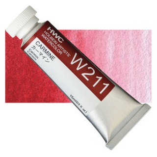 Carmine W011/W211 5ml/15ml  Series A สีน้ำ โฮลเบน (โฮลุเบน) Holbein Artist watercolor ホルベイン透明水彩絵具