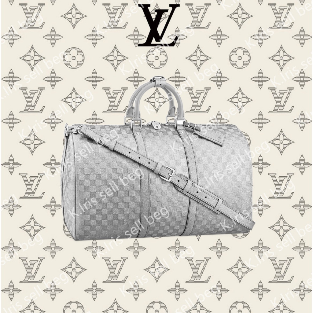 Louis Vuitton/ LV/ KEEPALL BANDOULIÈRE 50 กระเป๋าเดินทาง
