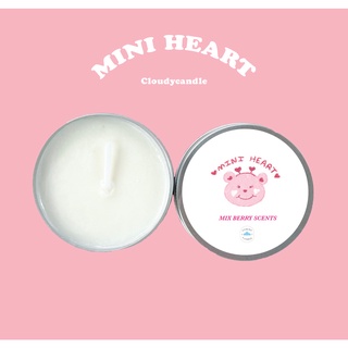 เทียนไขหอม Candle กลิ่น Mini heart Soy wax 100 % เเฮนด์เมด มี 2 ขนาด 30 กรัม / 50กรัม