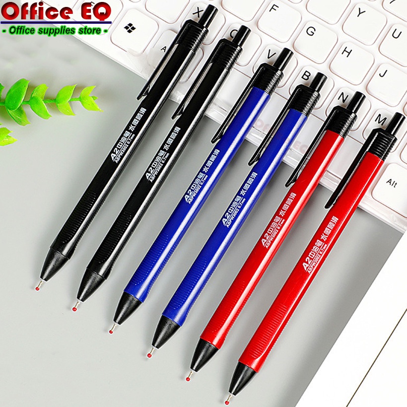 ปากกาลูกลื่น A2 หัว 0.7 มม. มีให้เลือก 3 สี สีน้ำเงิน สีแดง สีดำ เขียนลื่น พร้อมส่ง