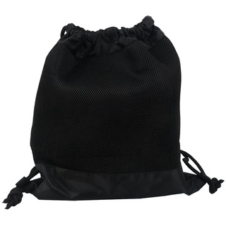 Outdoor Women Men Nylon Black Ultralight Backpack Football Basketball Bag String Drawstring  Hiking Gym Sport Bags(Big)