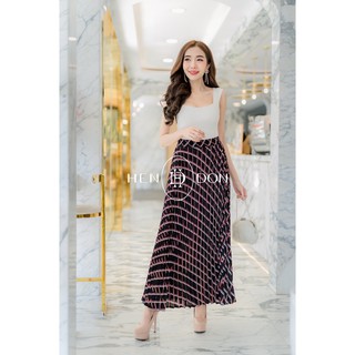 Pleated Long Tarang Skirt