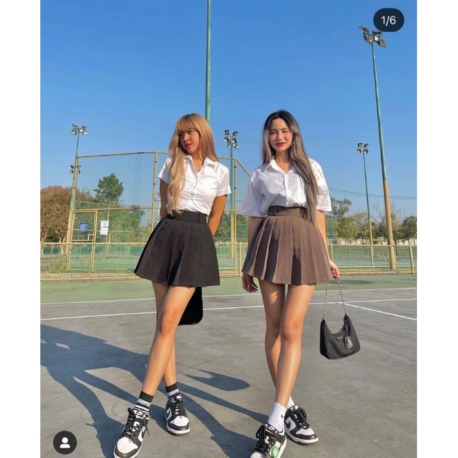 กระโปรงแบรนด์ what.she.wearรุ่น Tennis skirt