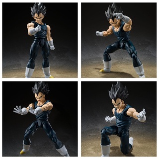 ฟิกเกอร์ PVC รูปปั้นมังกร Vegeta SHF DragonBall Z Super Hero Vegeta Battle Suit ของเล่นสําหรับเด็ก