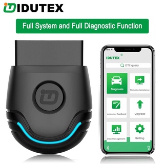 Idutex เครื่องสแกนเนอร์ PU600 OBD2 ABS SRS DPF EPB OIL BMS IMMO สําหรับ Toyata Honda Proton Perodua Ford VAG Kia