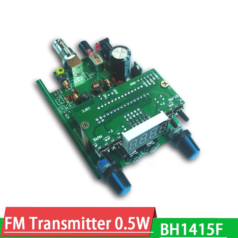 BH1415F เครื่องส่งสัญญาณ FM 0.5W ดิจิตอลจอแสดงผล LED เครื่องส่งสัญญาณ FM สเตอริโอ DSP PLL วิทยุ broa