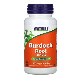 Now Foods Burdock Root, 430 mg, 100 Veg Capsules