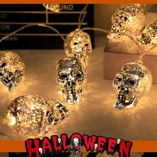 [Halloween Decor] สายไฟ Led รูปฟักทองผี กะโหลก สําหรับตกแต่งปาร์ตี้ฮาโลวีน