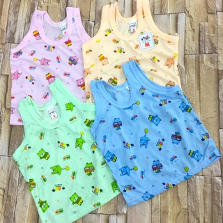 เสื้อกล้ามเด็กเล็ก ( แพค 12 ตัว คละ4 สี)