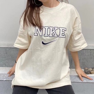 (INSTOCKS) nk vintage oversized spell out embroidered tshirt tee crew neck nikee The New