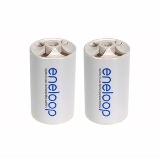 Eneloop ตัวแปลงถ่านจาก AA เป็นขนาด D 2ก้อน