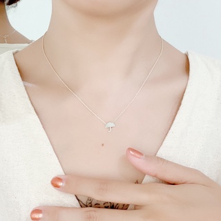 Jollity Silver Jewelry สร้อยคอเงินแท้92.5% สร้อยคอพร้อมจี้รูปร่ม Umbrella Pendant with Necklace