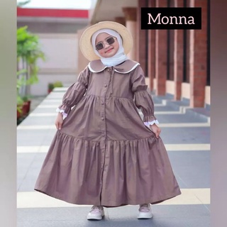 Monna KIDS MIDI RAYON เสื้อคลุม ผ้าฝ้าย (ไม่รวม HIJAB) สําหรับอายุ 8-10 ปี (ขึ้นกับความสูงของเด็ก) เสื้อคลุมเด็กผู้หญิง เสื้อคลุมร่วมสมัย เสื้อคลุมเด็ก รุ่นล่าสุดของเสื้อคลุมเด็ก 2022