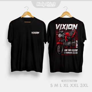 เสื้อยืดสีขาวเสื้อยืด สีแดง สําหรับยานยนต์ Yamaha Vixion FaceliftS-4XL