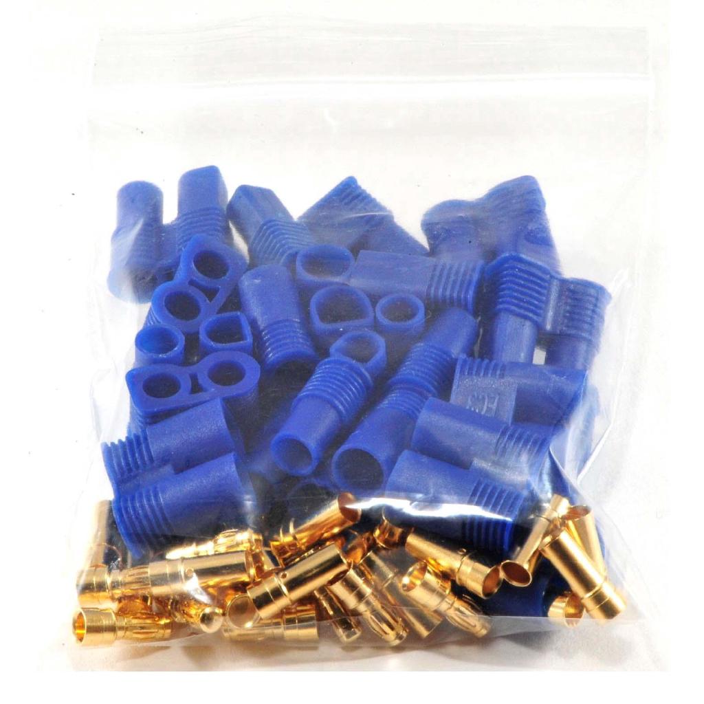 5 Pairs Male Female EC3 Style Connector 10 Pairs 3.5mm Gold Bullet Battery Plug