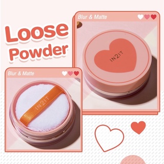 (พร้อมส่ง✅)IN2IT Blur &amp; Matte Loose Powder BLP01 แป้งฝุ่นโปร่งแสง แป้งฝุ่น