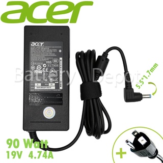 Acer Adapter ของแท้ Aspire V7-482PG V7-582PG Aspire C22-865 4745 Ultrabook Spin SP515-51G NP515-51 90w 5.5 สายชาร์จ Acer