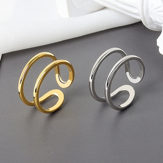 แหวนแฟชั่น New Minimalism INS Trend เส้นคู่บาง ๆ Ring Jewelry