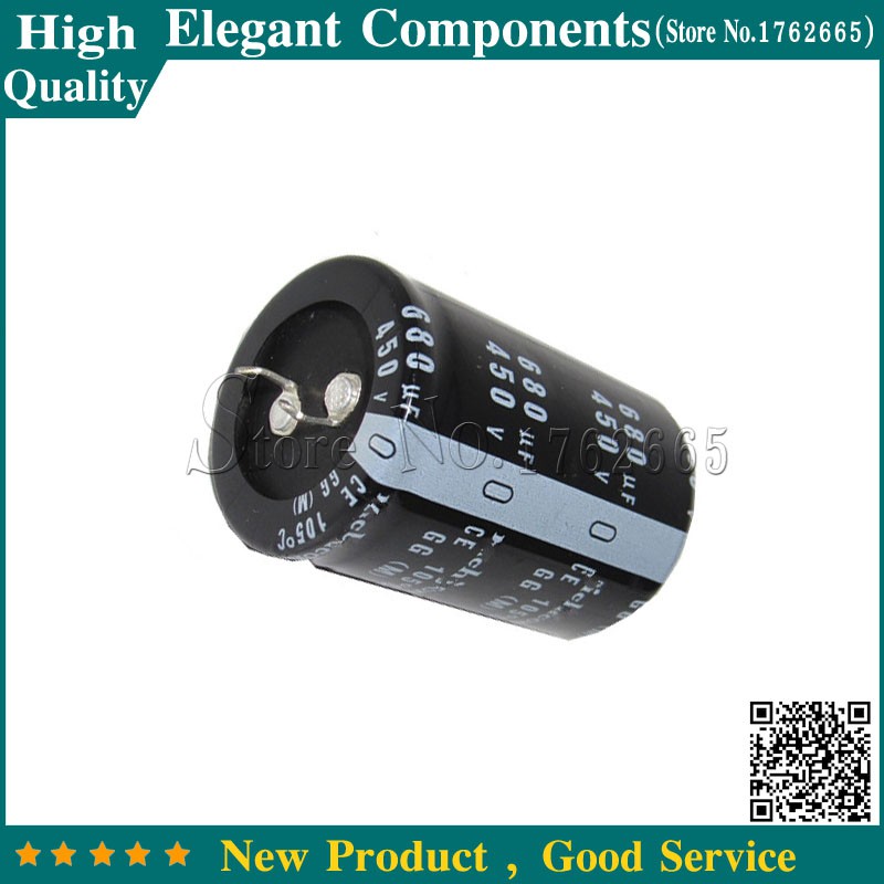 1PC 400V 680UF Electrolytic Capacitor 400V/680UF อลูมิเนียม Electrolytic Capacitor