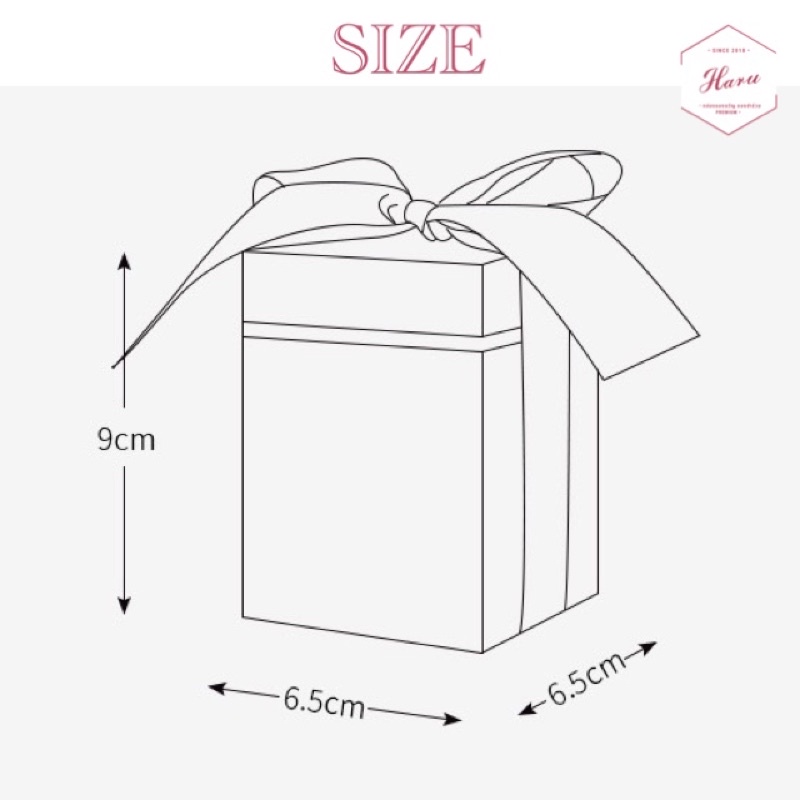 H34 กล่องของขวัญ กล่องขนม กล่องพร้อมโบว์ลายดอกไม้ - รูปที่ 6