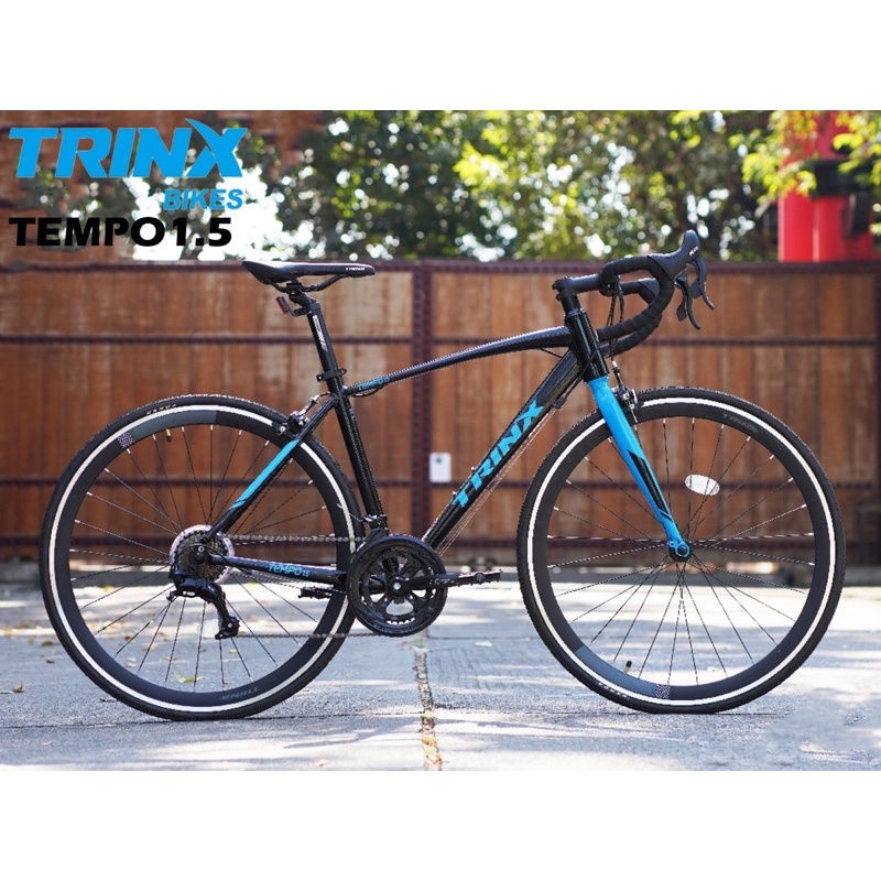 จักรยาน เสือหมอบ TRINX  รุ่น TEMPO1.5  ล้อ 700C เกียร์ 14สปีด เฟรมอลู วีเบรค