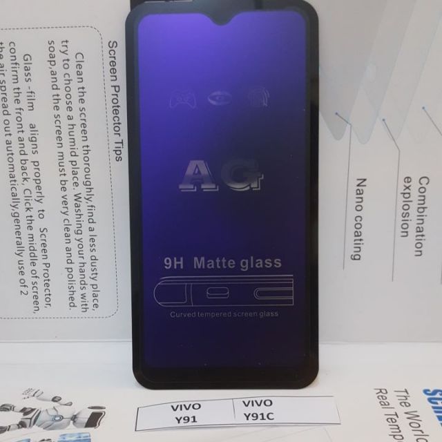 Vivo Y91c Y91i Y91 Y93 Y95 AG Matte 9H Anti Blue Ray กระจกนิรภัย