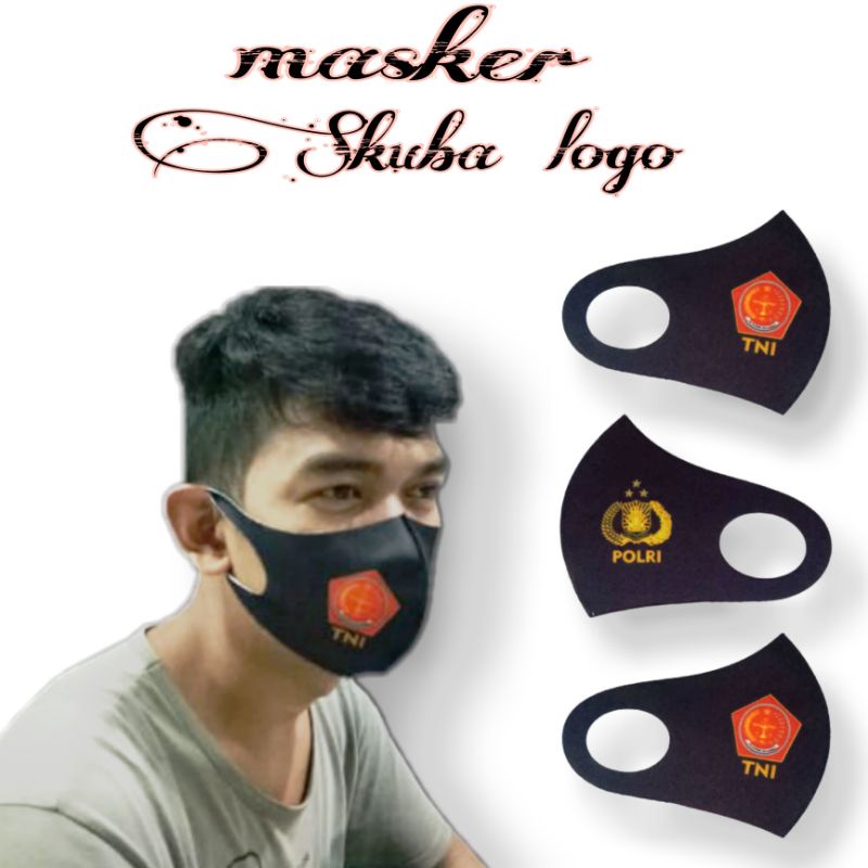 TNI POLRI LOGO SCUBA MASK
