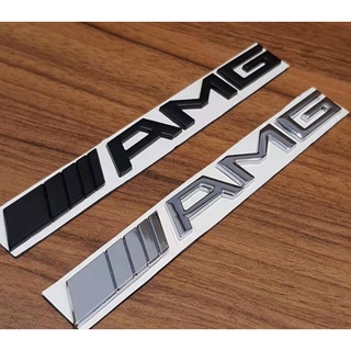 ราคาต่อ 1 ชิ้น โลโก้ตัวอักษร เอเอ็มจี  เบนซ์ Mercedes AMG 3d Badge Metal Emblem Logo Car Sticker