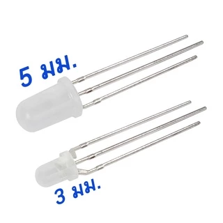 (5 ดวง) RGB RG LED ไดโอดเปล่งแสง 3 มม 5 มม Common Anode Cathode Bright Full Color LED 5mm legs ควบคุมการแสดงสีได้อิสระ