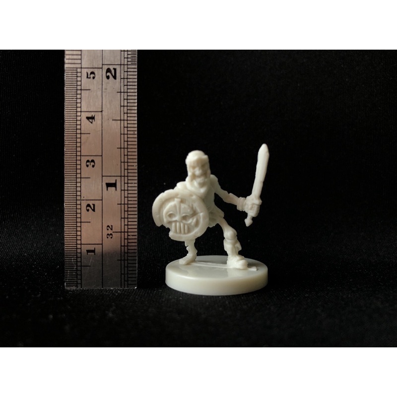 Miniature heroes of land, air & sea (unpainted/ยังไม่ระบายสี) : Warrior of undead