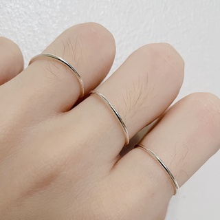 vela.cheeva : *silver925 / simple ring แหวนเงินแท้ แหวนเรียบ ใส่มินิมอลมากๆ ( 1 mm )