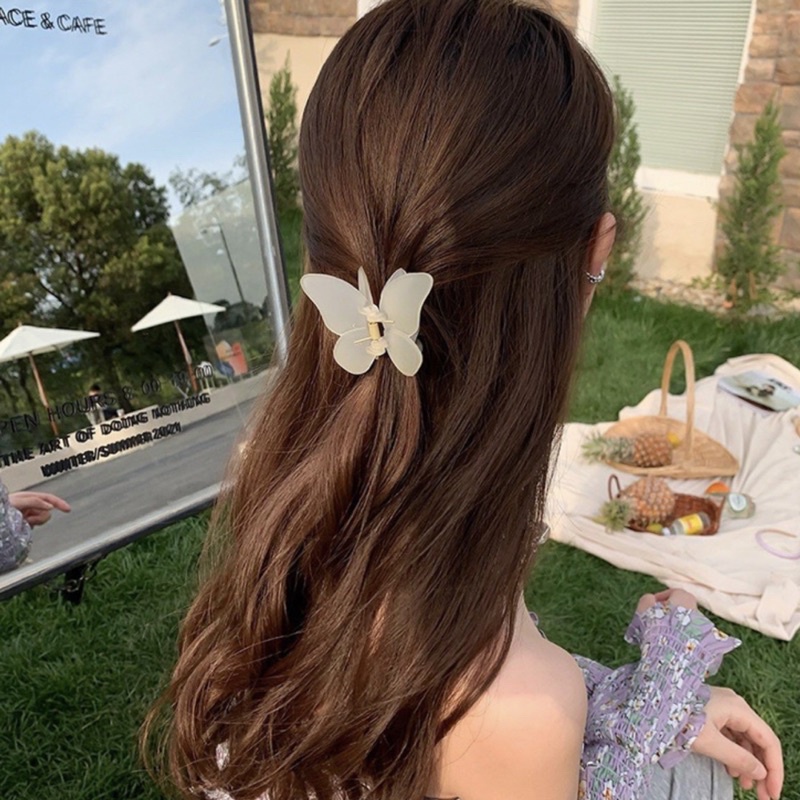 WFH • กิ๊บหนีบผมลายผีเสื้อ เนื้อใส เนื้อแมตใส มี 6 สี - รูปที่ 6