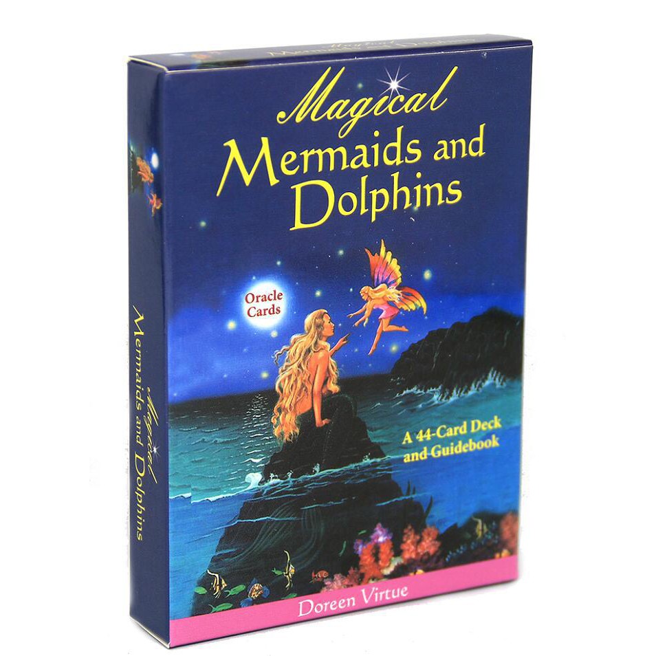Magical Mermaids และ Dolphins Oracle Cards C5 Deck