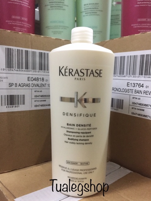 Kerastase Densifique Bain Densite Bodifying Shampoo 1,000 ML ...