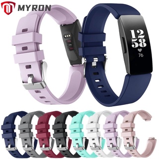 myron สายนาฬิกาข้อมือซิลิโคนสําหรับ fitbit inspire hr