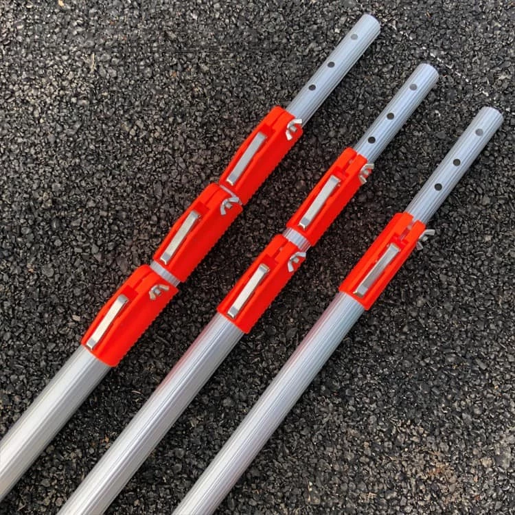ด้ามสไลด์อลูมิเนียมเอนกประสงค์ ยาว 3-12เมตร ยืดหดได้ สำหรับต่อกรรไกร ต่อเลื่อย เคียว ตระกร้อ หรืออุปกรณ์อื่นๆ