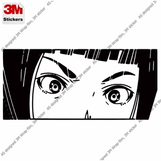 การ์ตูนญี่ปุ่น มังงะ สติ๊กเกอร์ 3M ลอกออกไม่มีคราบกาว anime face 9 Removable 3M sticker, สติ๊กเกอร์ติด รถยนต์ มอเตอร์ไซ