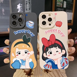 เคสป้องกันโทรศัพท์มือถือ ขอบสี่เหลี่ยม ลายสโนว์ไวท์ สําหรับ Infinix Hot 12i 10S 11 10 Play 11S 10i Smart 6 HD X6511 X657B X6512 Note 12 G96