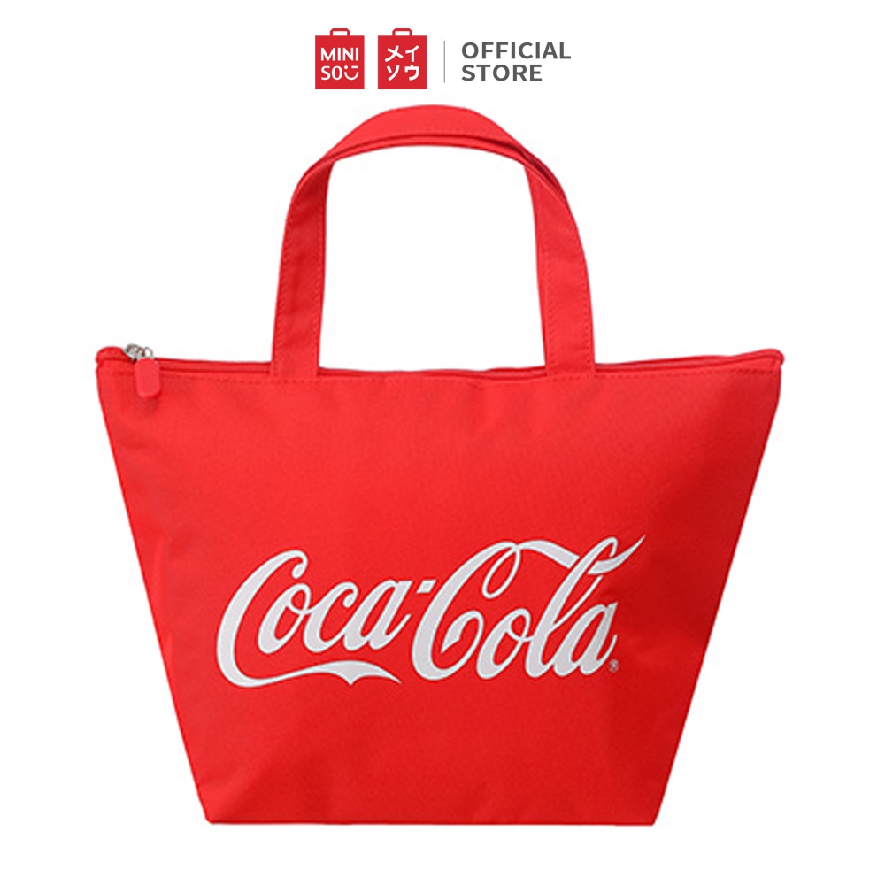 MINISO x Coca-Cola กระเป๋าเบนโตะ กระเป๋าใส่กล่องข้าว กระเป๋าสะพายข้าง ลายโค้ก ลิขสิทธิ์แท้