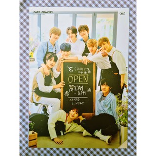 [พร้อมส่ง] โปสเตอร์ A4 Cravity 2021 Seasons Greetings Cafe Cravity Coffee &amp; Flower Mini Poster