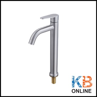 RA 813-HIGH ก๊อกล้างหน้าน้ำเย็น คอสูง (สแตนเลส) BASIN FAUCET RASLAND RA 813-HIGH