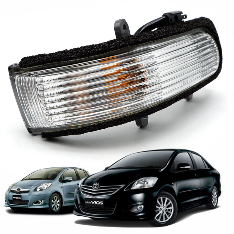 ไฟเลี้ยว กระจกมองข้าง ไฟเลี้ยว มุมกระจก ซ้าย พร้อมหลอดไฟ แท้ Lh Vios'07,Altis'08,Yaris'06 Toyota 200