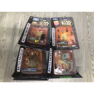 ชุดเครื่องไมโครแอคชั่น Star Wars Battle Packs #2 #3 #5 #12 ใหม่ ปิดผนึก