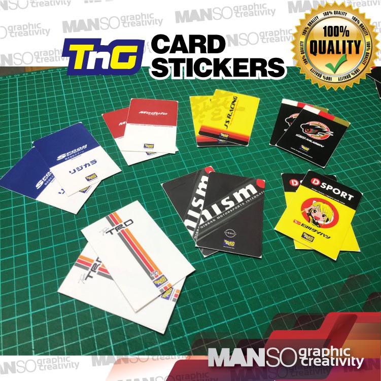 T&G Card Decal สติกเกอร์ช้อน Modulo DSport Mugen TRD Nismo JsRacing J025