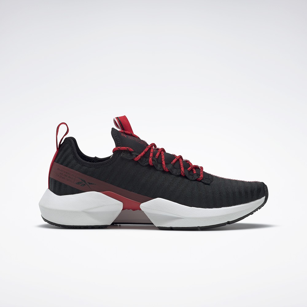 REEBOK : รองเท้ากีฬา UNISEX รุ่น SOLE FURY สี black/vector red/white