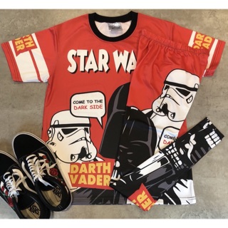 ชุดเซท เสื้อ+กางเกงเลคกิ้ง ลาย Star wars