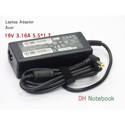 สายชาร์จโน๊ตบุ๊ค อะแดปเตอร์โน๊ตบุ๊ค ACER 19V 3.16A (5.5*1.7) ของเทียบ
