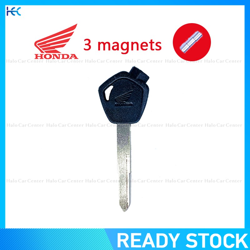 ( Ready Stock ) กุญแจมอเตอร์เปล่าสําหรับ Honda Rs150R Rs150R -Left Blade – With 3 Magnets