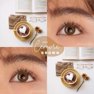 คอนแทคเลนส์ รุ่น Mini Cemore Brown / Gray (ขนาดมินิ) - คิตตี้ คาวาอิ Kitty Kawaii (Vial)