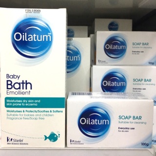 Oilatum สบู่ออยลาตุ้ม ก้อน100กรัม /น้ำ150ml